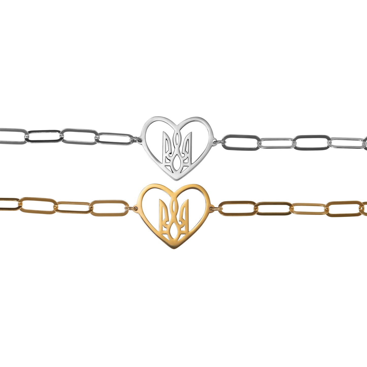 Bracelet with Trident in Heart