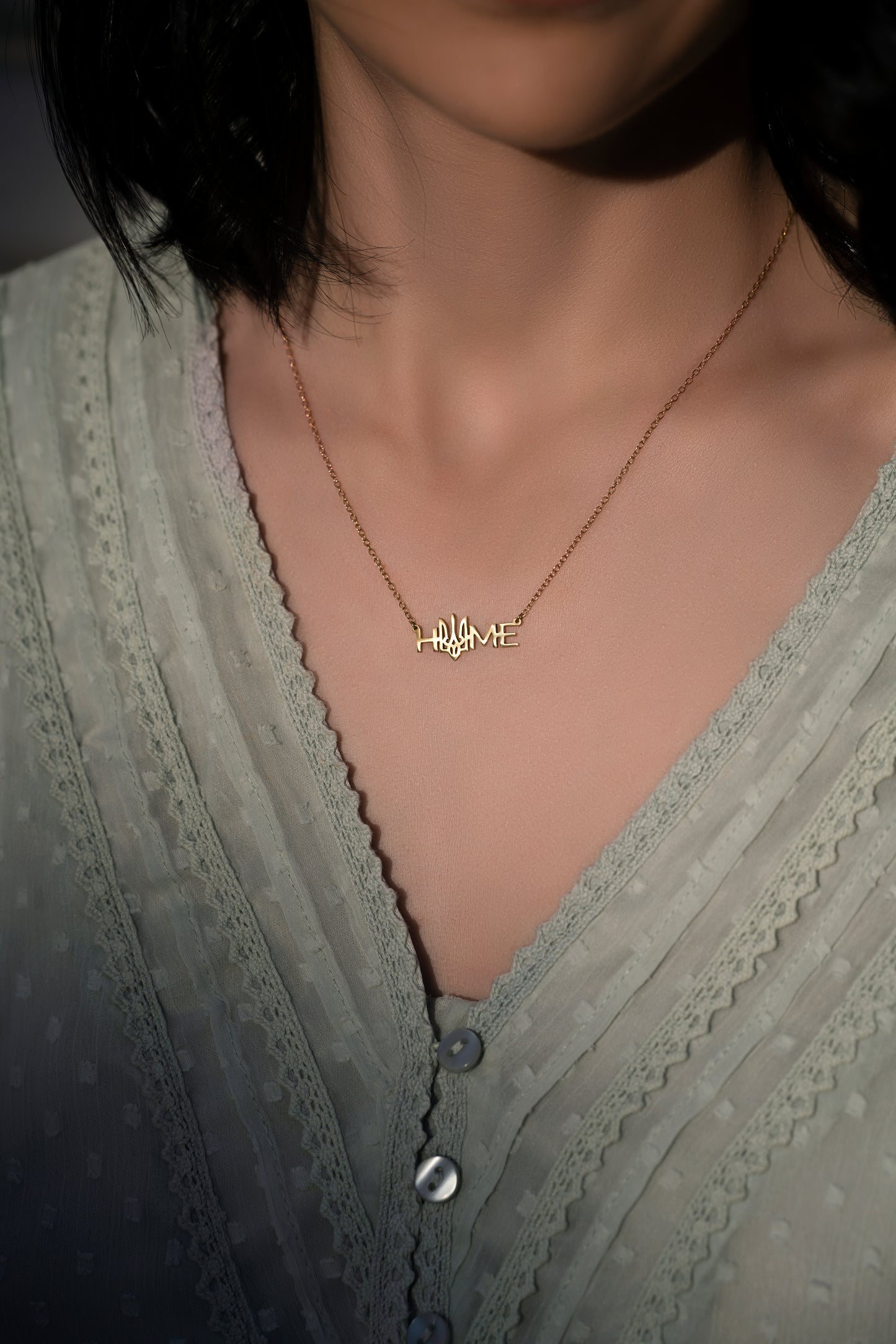 "Home" Necklace with Trident