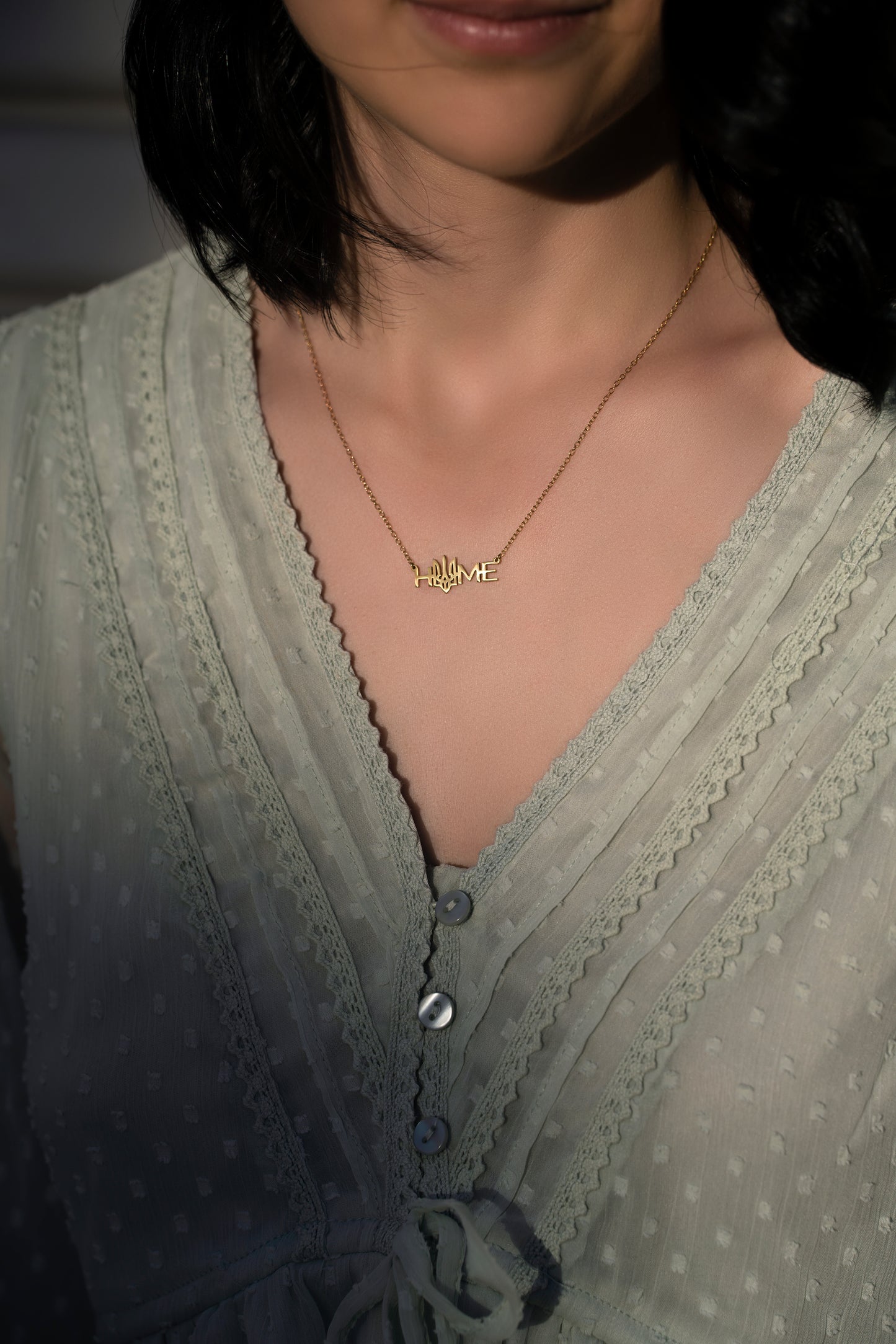 "Home" Necklace with Trident