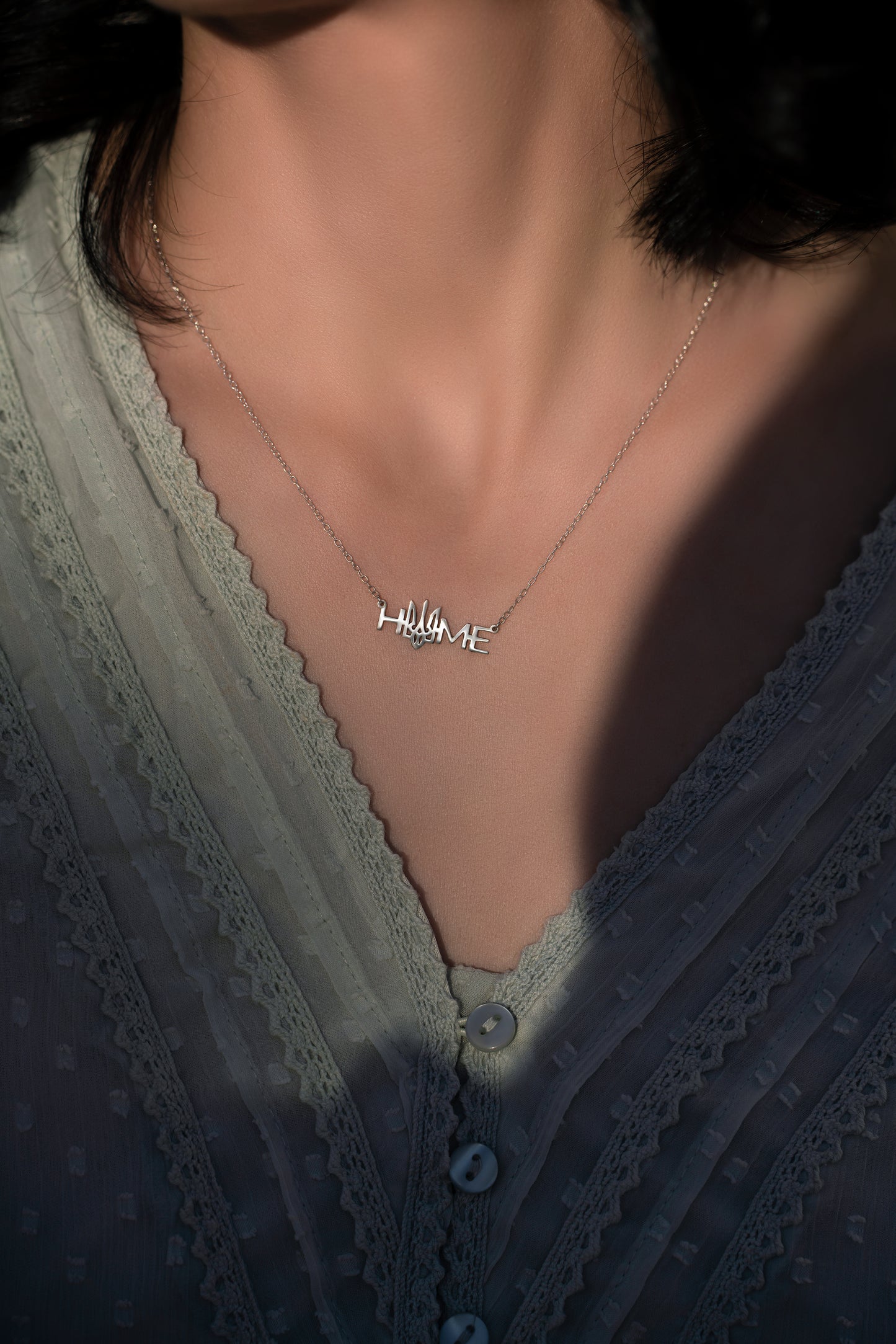 "Home" Necklace with Trident