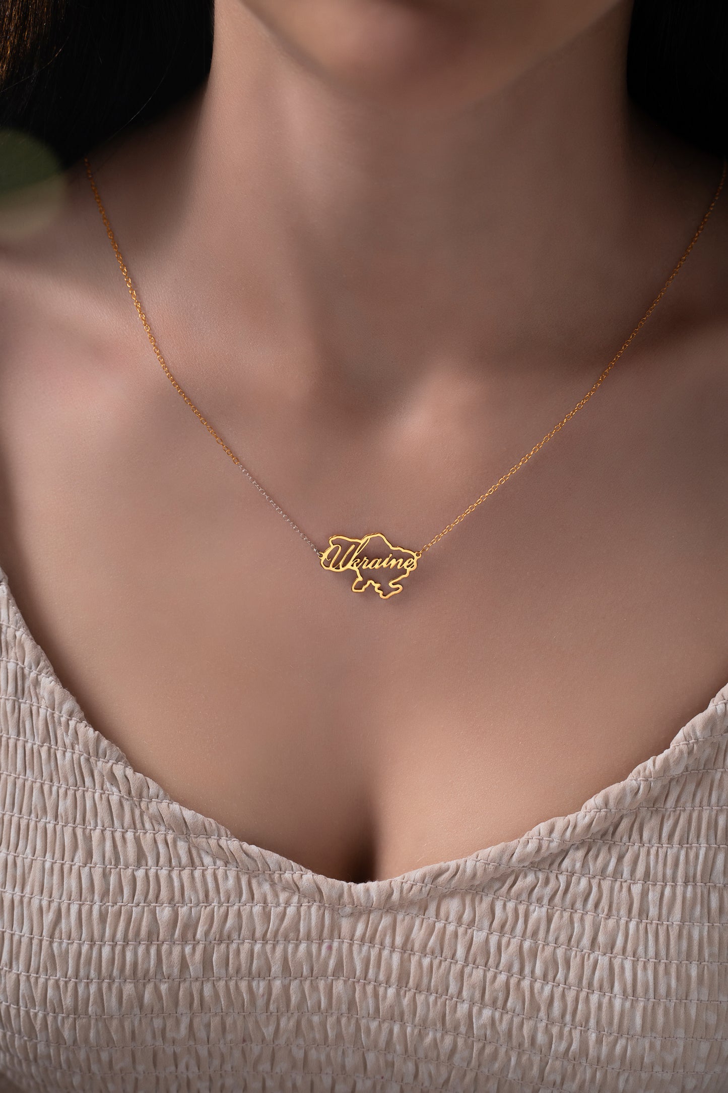 Necklace "Ukraine" in Map of Ukraine