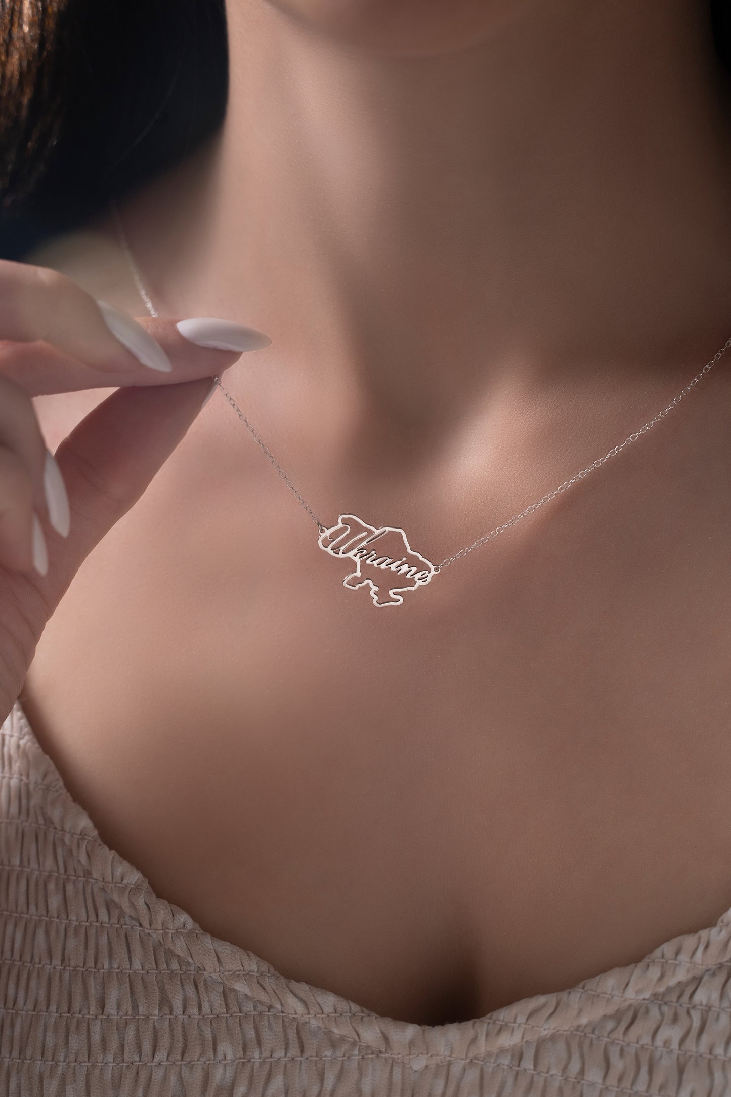 Necklace "Ukraine" in Map of Ukraine