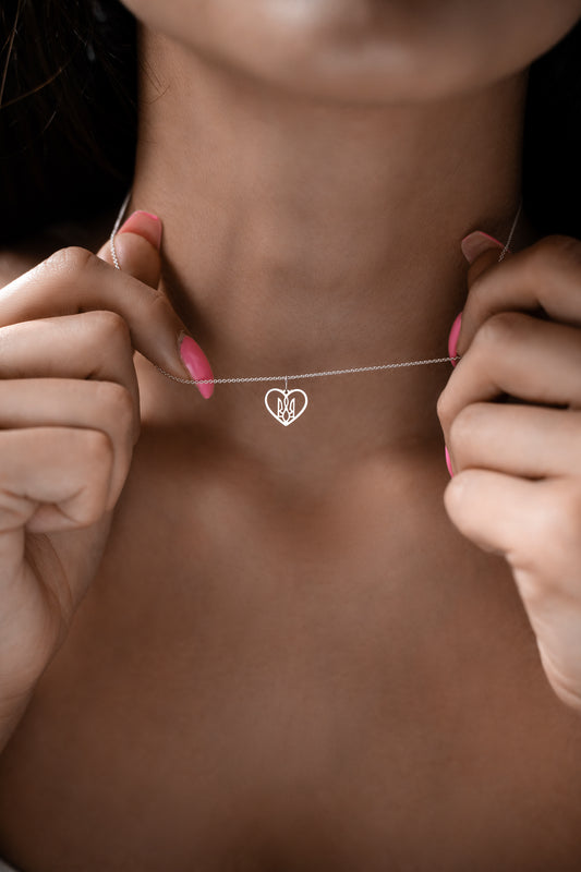 Trident in the Heart Necklace