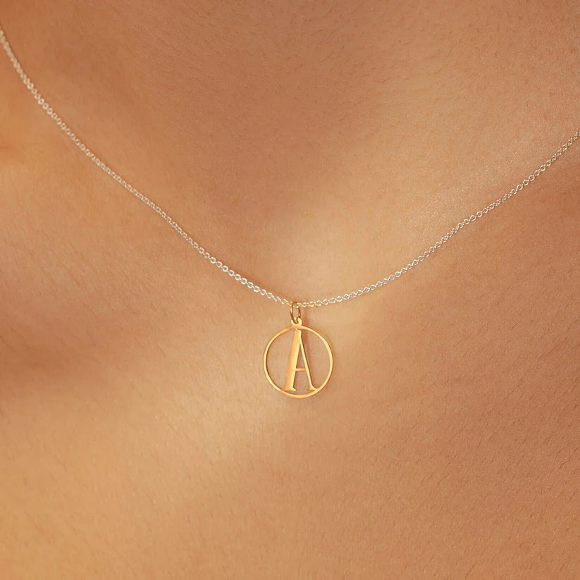 Pendant Necklace With Your Letter