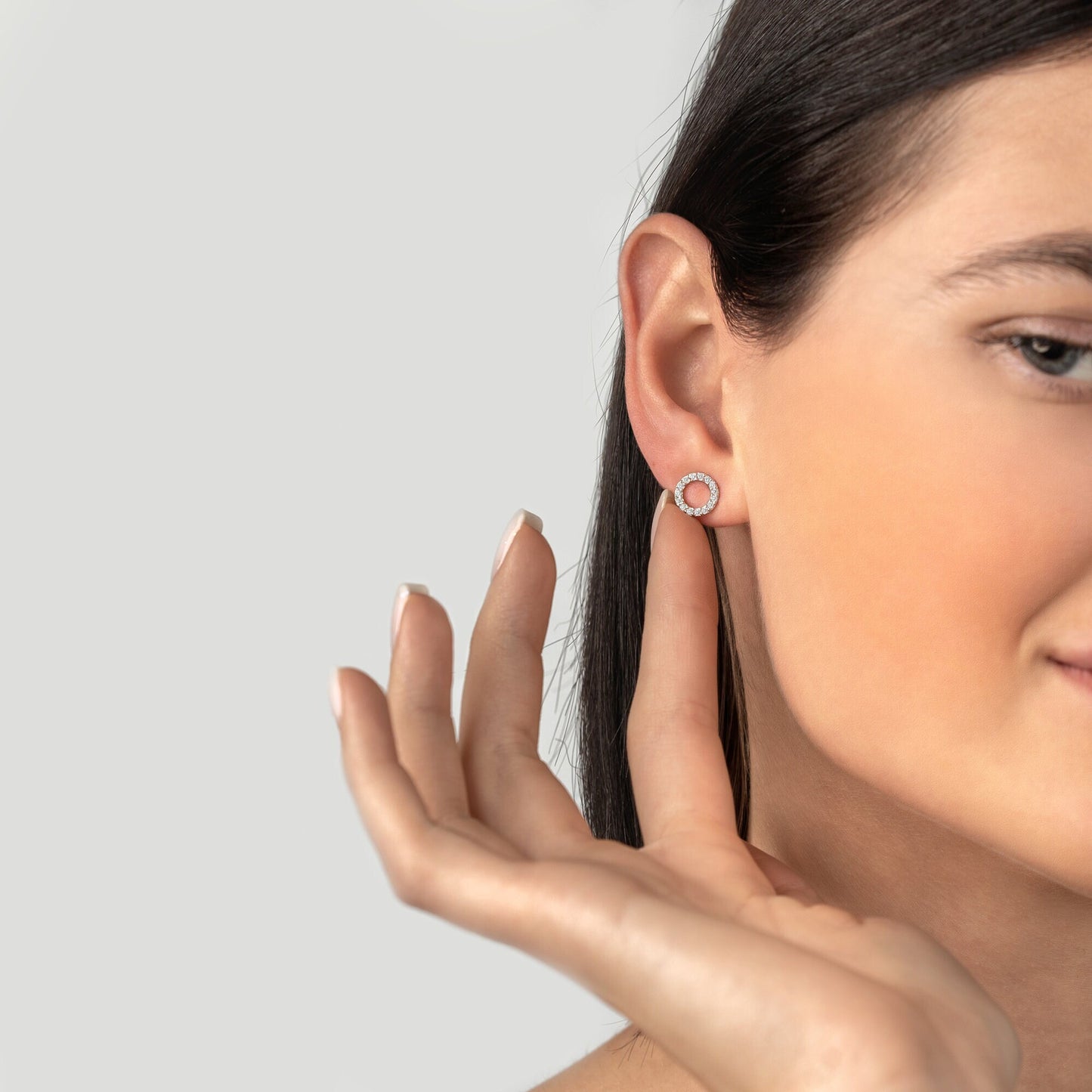 Multi Stone Stud Earrings
