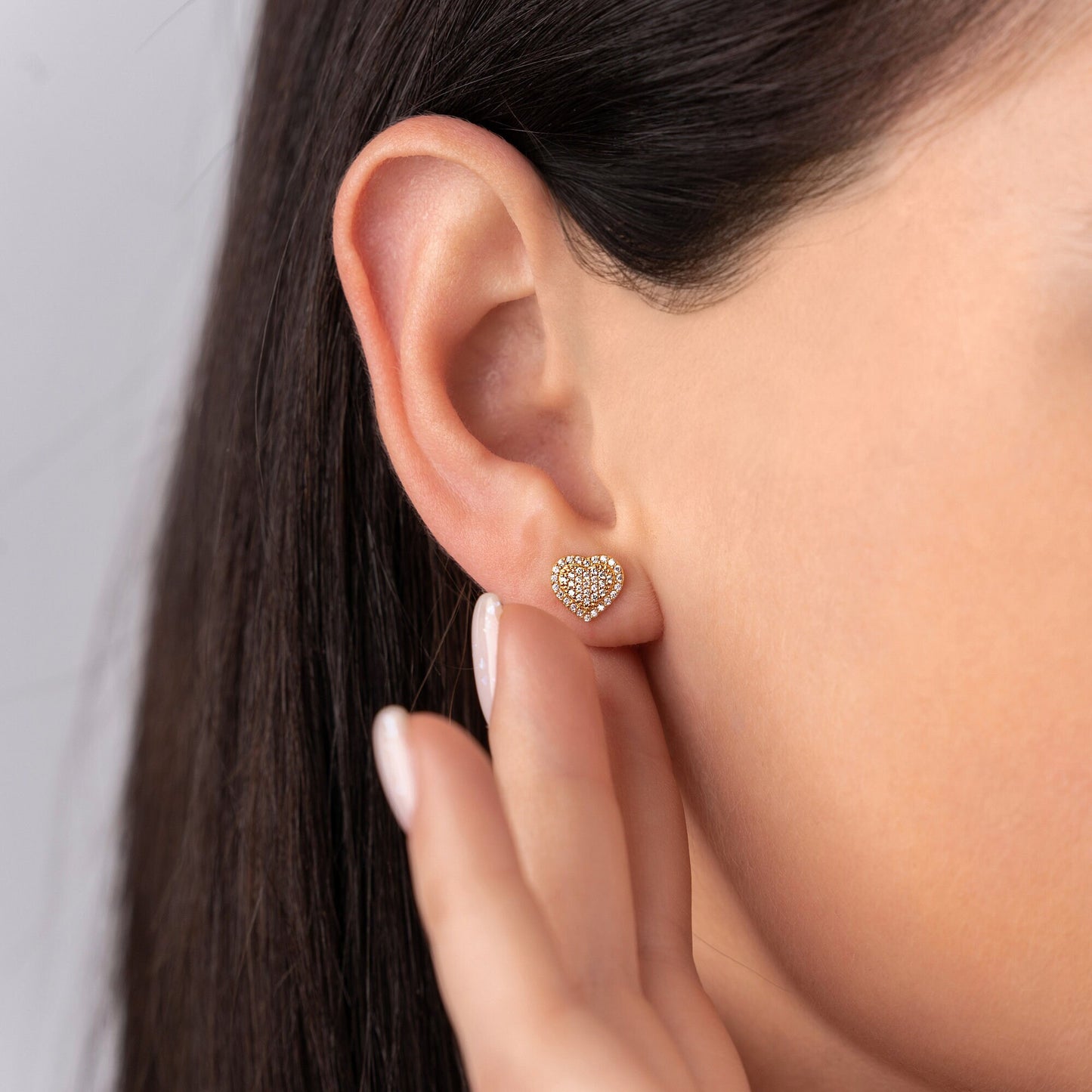 Heart Multi Stone Earrings