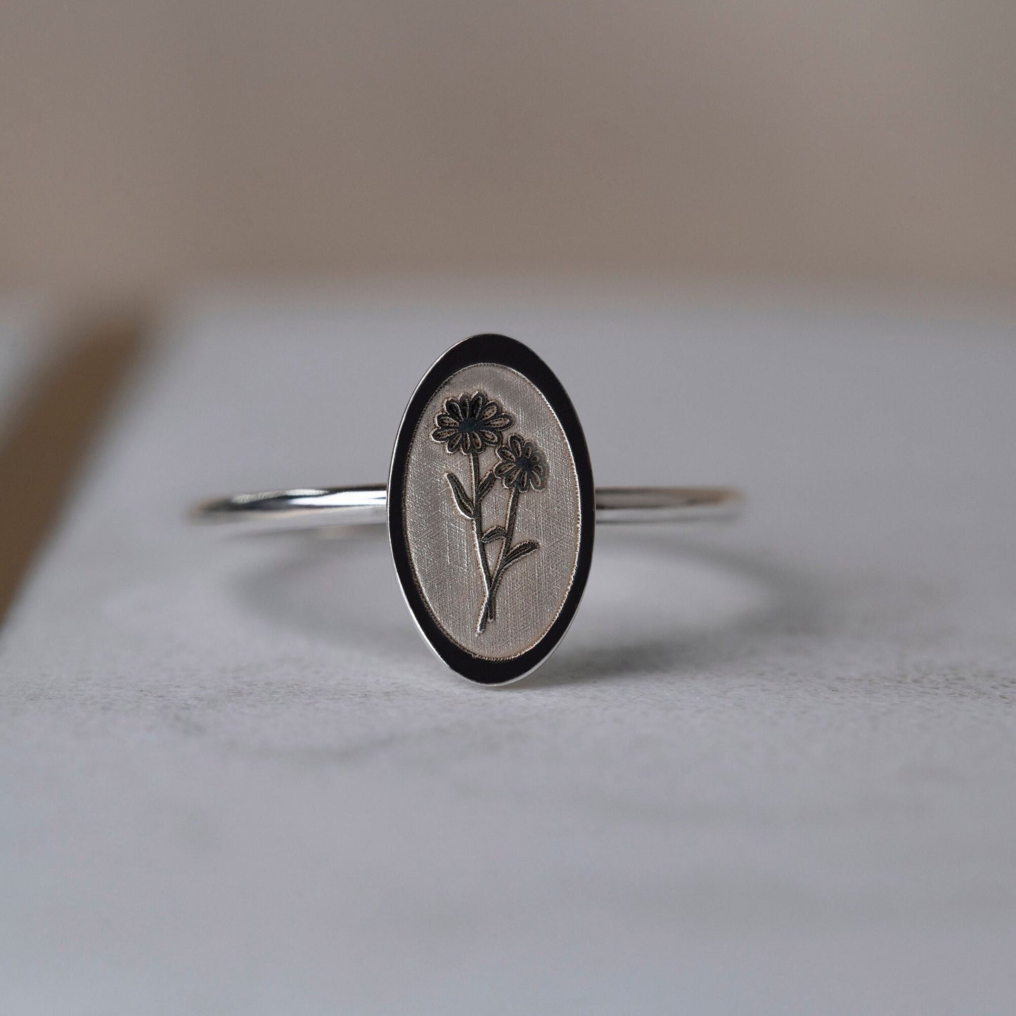 Birth Month Flower Ring