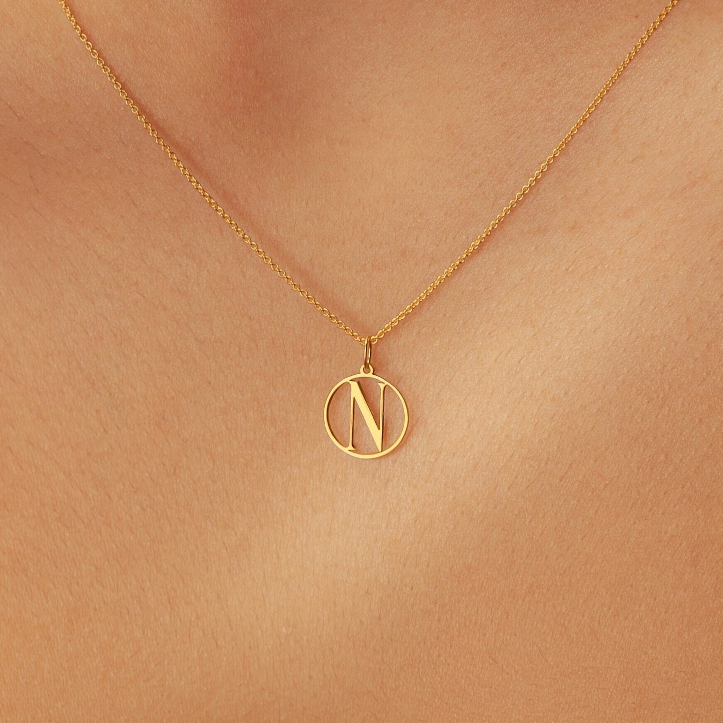 Pendant Necklace With Your Letter