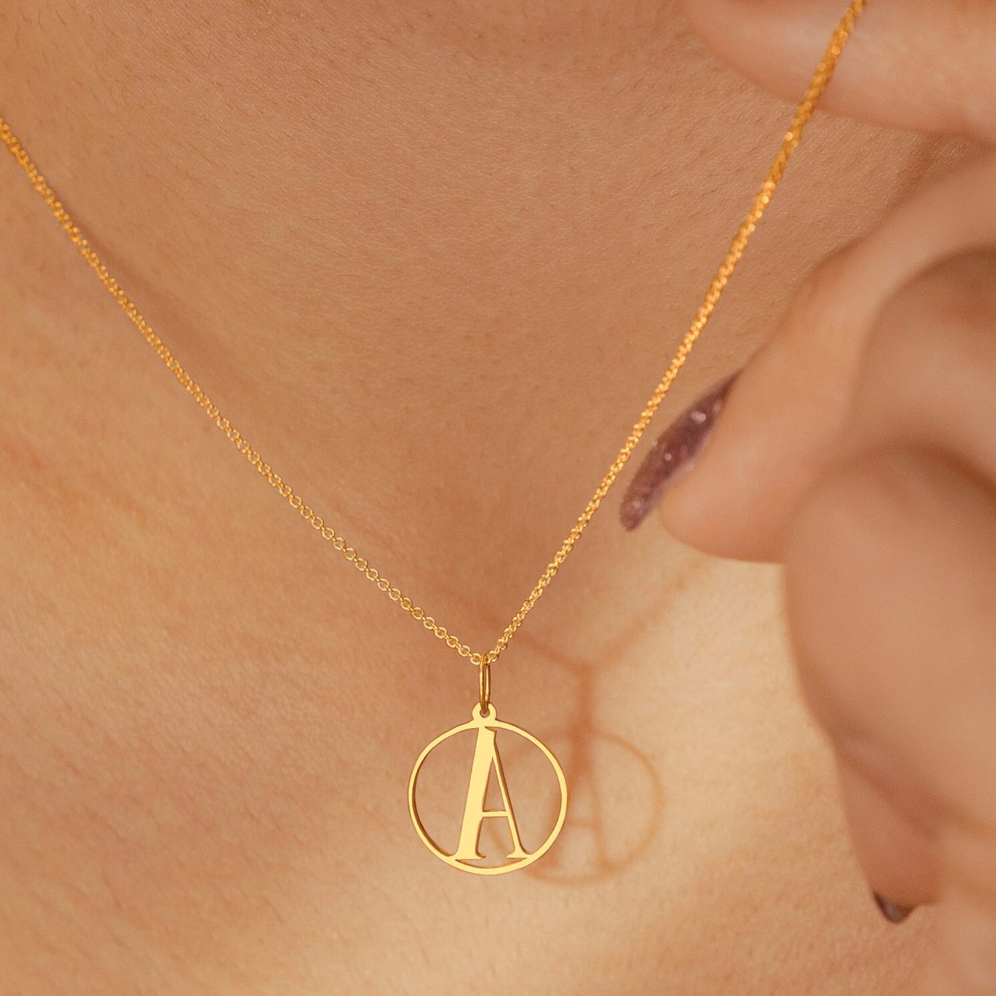 Pendant Necklace With Your Letter