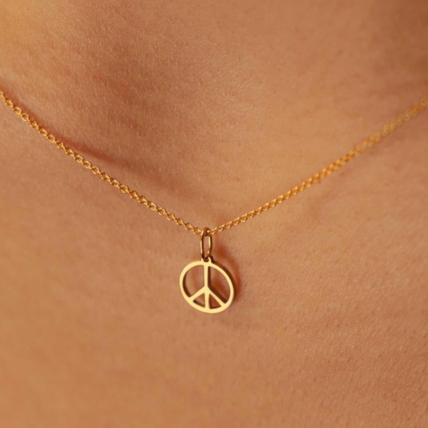 Peace Symbol Pendant Necklace