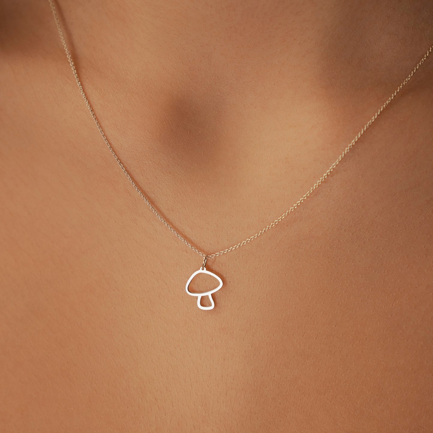 Pendant Mushroom Necklace