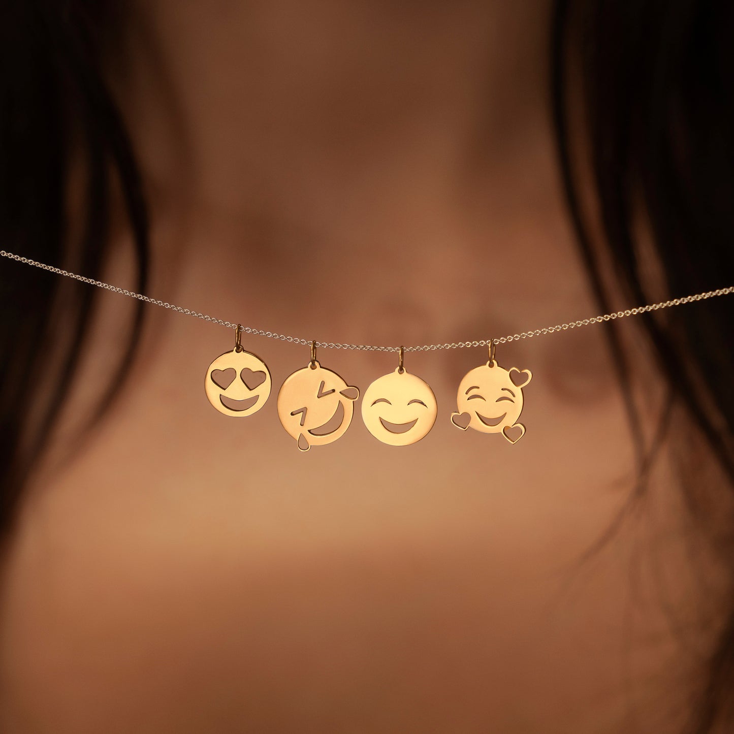Pendant Happy Smiley Face Necklace