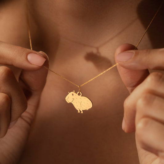 Mini Capybara Pendant Necklace