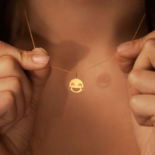 Pendant Laughing Smiley Face Necklace