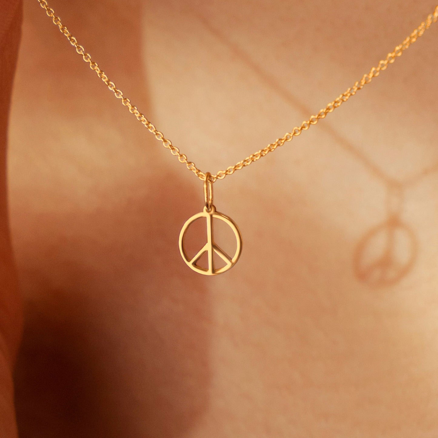 Peace Sign Necklace Pendant