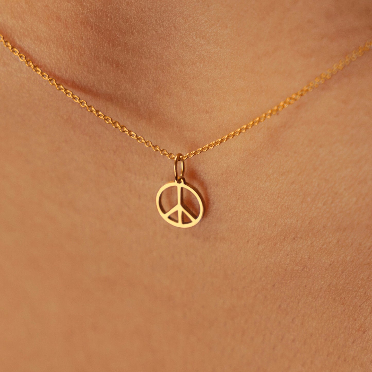 Peace Sign Necklace Pendant